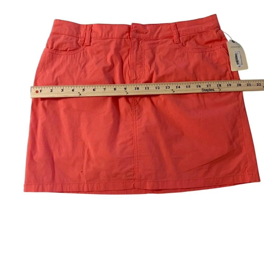St‎ John's Bay Skort Womens 10 Georgia Peach Coral Pink Casual Mini Skirt Shorts